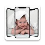 cute baby wallpaper android application logo